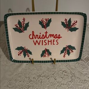 Christmas Wishes Holiday Serving Platter